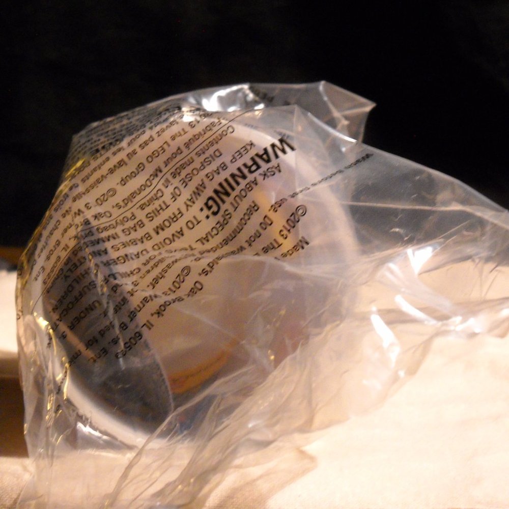 The Lego Movie 2013 McDonald's Holographic Cup Good Cop Bad Cop. NEVER opened - Picture 3 of 6